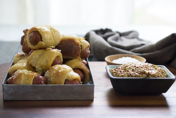 Gluten-Free Mini Pretzel Dog Recipe with Fork in the Road Little Goodies